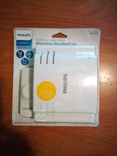 PHILIPS Home Alerts Battery Operated Wireless Doorbell Kit 8 Unique Sounds 85db