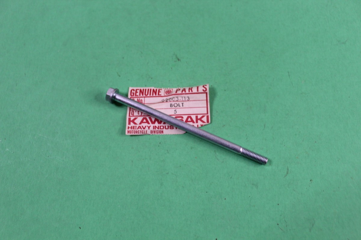 NOS OEM KAWASAKI Hex Head Bolt 6x116 Z1 KZ KZ1000 KZ900 KZ750