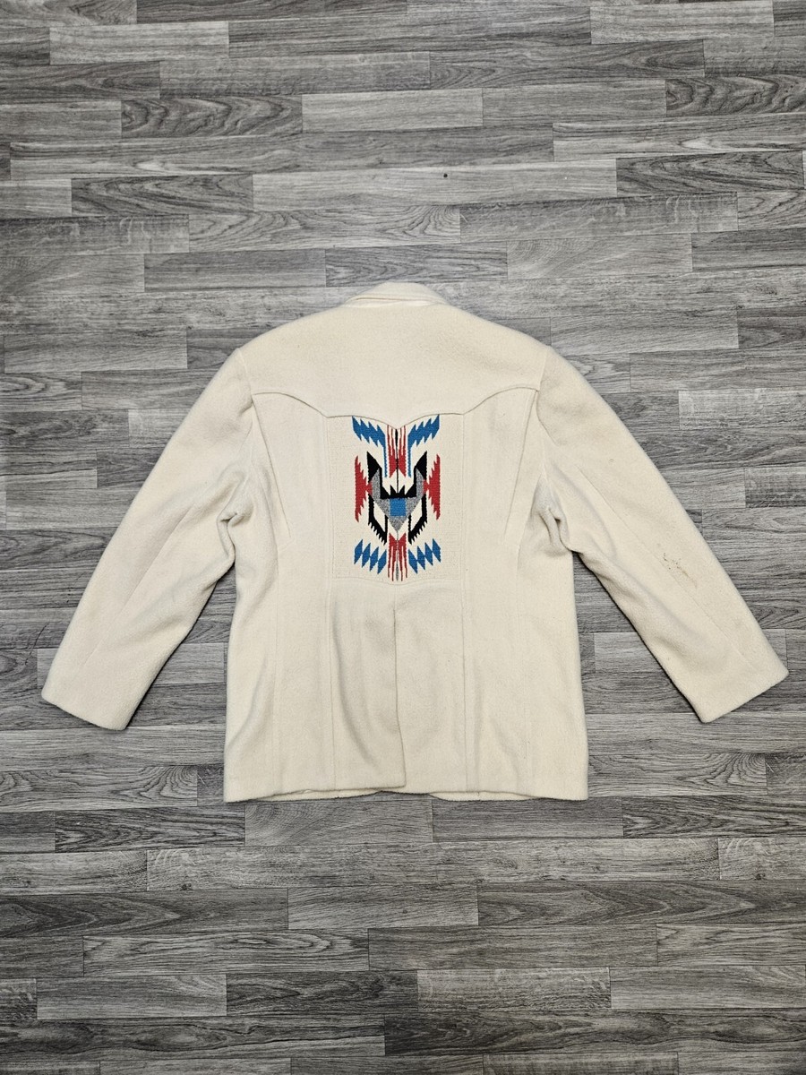 VINTAGE Golden Collection Pioneer Wear Chimayo Blanket Aztec VINTAGE Golden Collection Pioneer Wear Chimayo Blanket Aztec