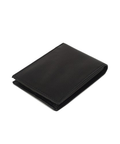 Genuine Leather Minimalist Bifold Wallets For Men RFID Blocking Slim Mens Wallet - Picture 8 of 9