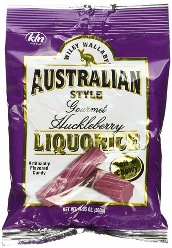Kenny's Wiley Wallaby Liquorice, Huckleberry, 7.05 Oz (12 Pack) - 第 1/1 張圖片