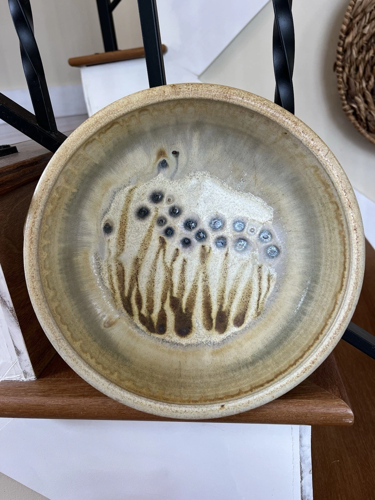 Vintage Art Pottery Pie Dish Plate Earthenware Stoneware Artist Signed
Opens in a new window or tab