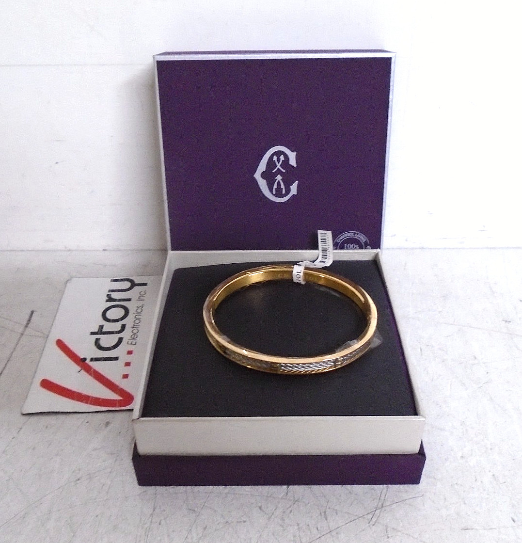 Charriol Forever Eternity Thin Screws Bracelet 2x 1mm Stainless Steel PVD Cables