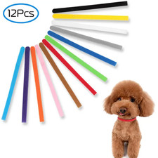 Adjustable Double-Sided 12-Color Pet ID Collar for Puppies