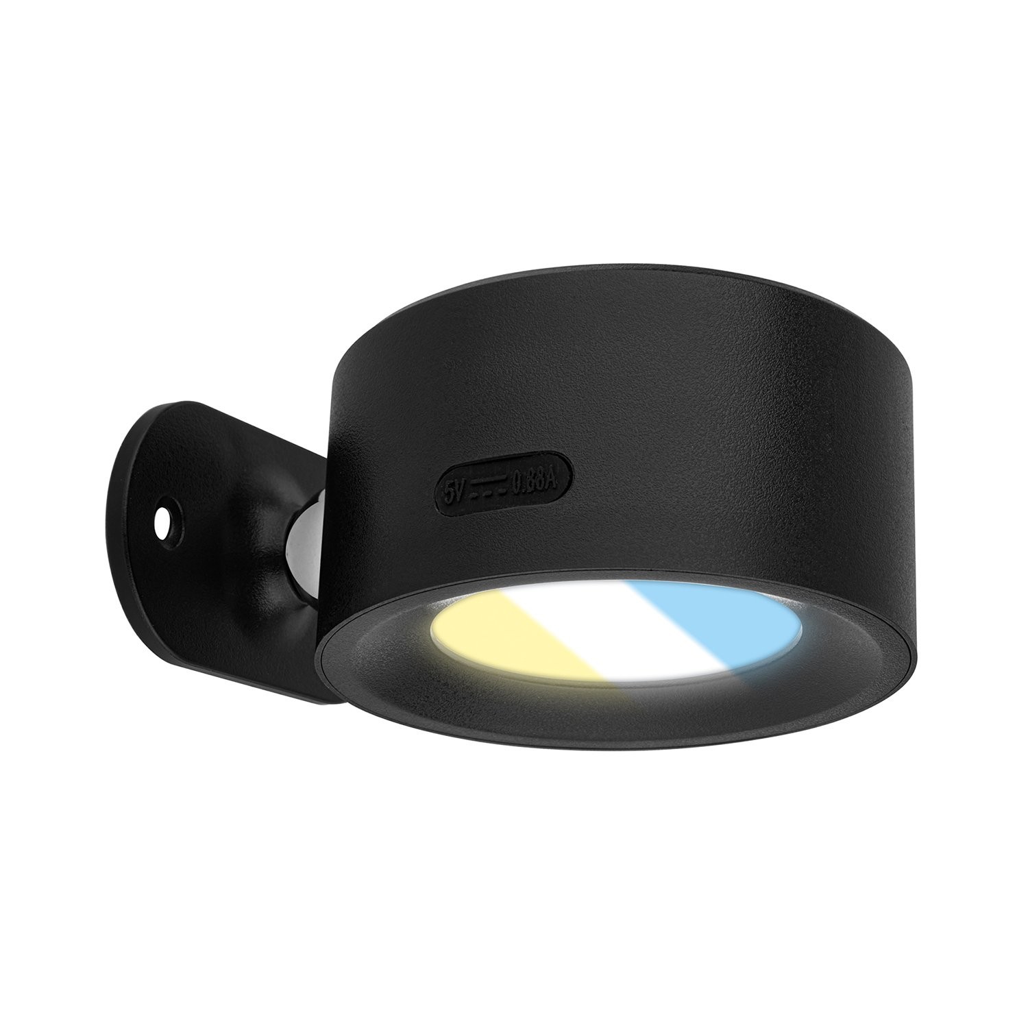 Lampada da Parete Tari 4,5W Nera: Illuminazione Minimalista LED Moderna