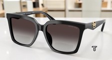 MICHAEL KORS MK2256U 30058G Menaggio Black Light Grey Grad 53mm Women Sunglasses