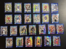 2024 Panini Donruss Optic Football Card Lot - Blue Hyper Lot Of 25 Cards!