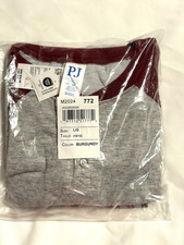 NIP The Childrens Place Boy's Snug Pajamas PJs Large 10/12 Henley Red Plaid