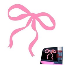 Pink Bow Car Decal, 7.5"x 8" Cute Bow Window Decorative Decal, Waterproof Self