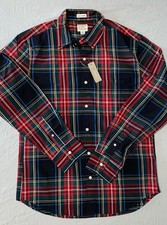 J Crew Slim Untucked Secret Wash Long Sleeve Button Front Sport Shirt. M, NWT 