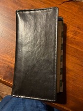 Vintage Leather Rolodex Personal Organizer Planner 6 Ring