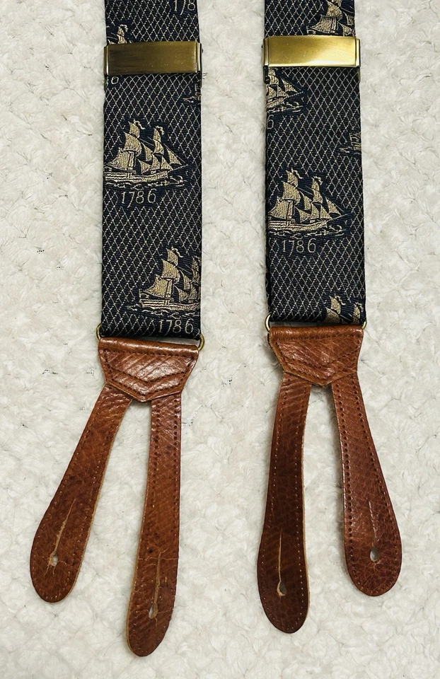 Thurston Inglés Edición Limitada Tirantes Tirantes Royal Navy 1786 Velero Foto 4 de 4