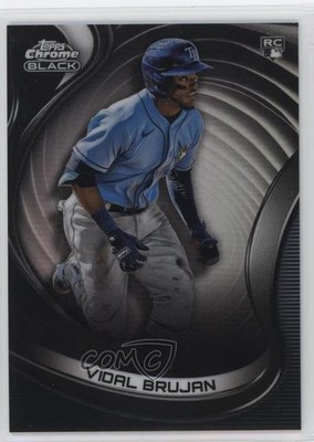 2022 Topps Chrome Black Refractor 34/199 Vidal Brujan #43 Rookie RC 1c0s
