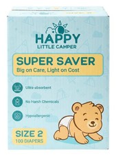 Super Saver Diapers, Size 2, 100 Count Budget-Friendly Disposable Baby Diap...