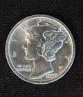 Uncirculated 1923 Philadelphia Mint Silver Mercury Dime, Beautiful!