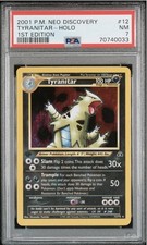 2001 POKEMON NEO DISCOVERY 1ST EDITION #12 TYRANITAR-HOLO PSA 7 on eBay