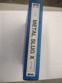 SNK Metal Slug X MVS Cartridge for Neo Geo Arcade Cabinets, Blue w White Label 