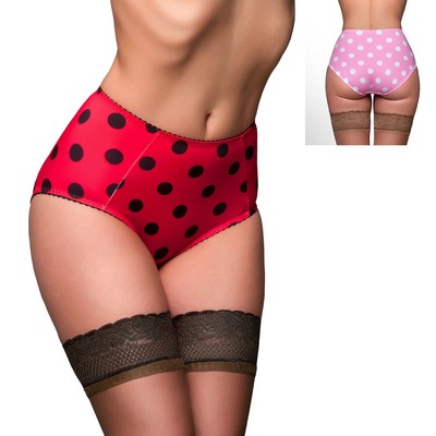Nylon Dreams Dotted Betty Slips, Large Polka Dot Vintage Slip, Retro Panty