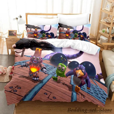 03.My Singing Monsters Bettwäsche Set Bettdeckenbezug135x200 Kissenbezüge80x80