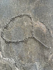 Equestrian  Chromed Horse Bit Link Bridle Snaffle Belt 31” +