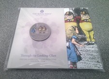 ROYAL MINT 2021 ALICE THROUGH THE LOOKING GLASS £5 COLOUR COIN IN SEALED PACK