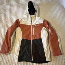 Columbia Sportswear Winter Coat Youth Medium 10/12 Salmon White Black