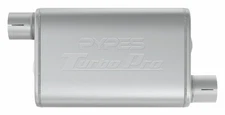 Pypes Performance Exhaust    Mvt16    Turbo Pro Muffler 3 0In Offset In Out