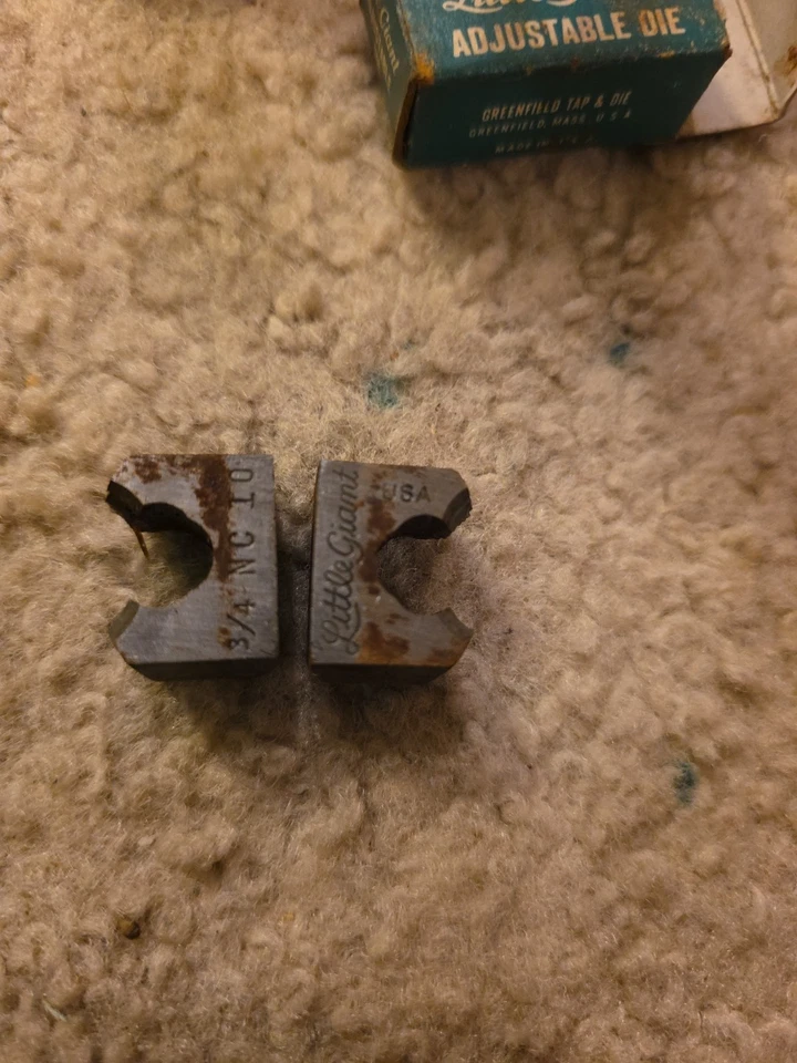 Matrizes de tubulação Greenfield GTD Little Giant No 380 ajustáveis 3/4-10 NC - Imagem 2 de 3