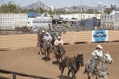 Phoenix Arizona 2018 All-Indian Rodeo Entry Parade Native American Riders