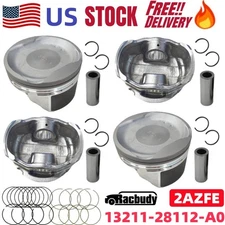 New 2AZFE Engine Piston &Rings Kit STD For Toyota Camry Corolla RAV4 Solara 2.4L