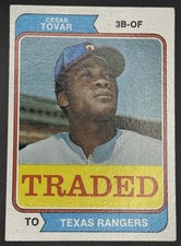 1974 Topps Cesar Tovar #538T Traded Rangers