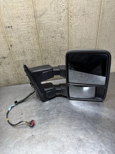 08-10 Ford F250 Passenger Door Mirror Chrome Heated Power Fold Telescopic OEM