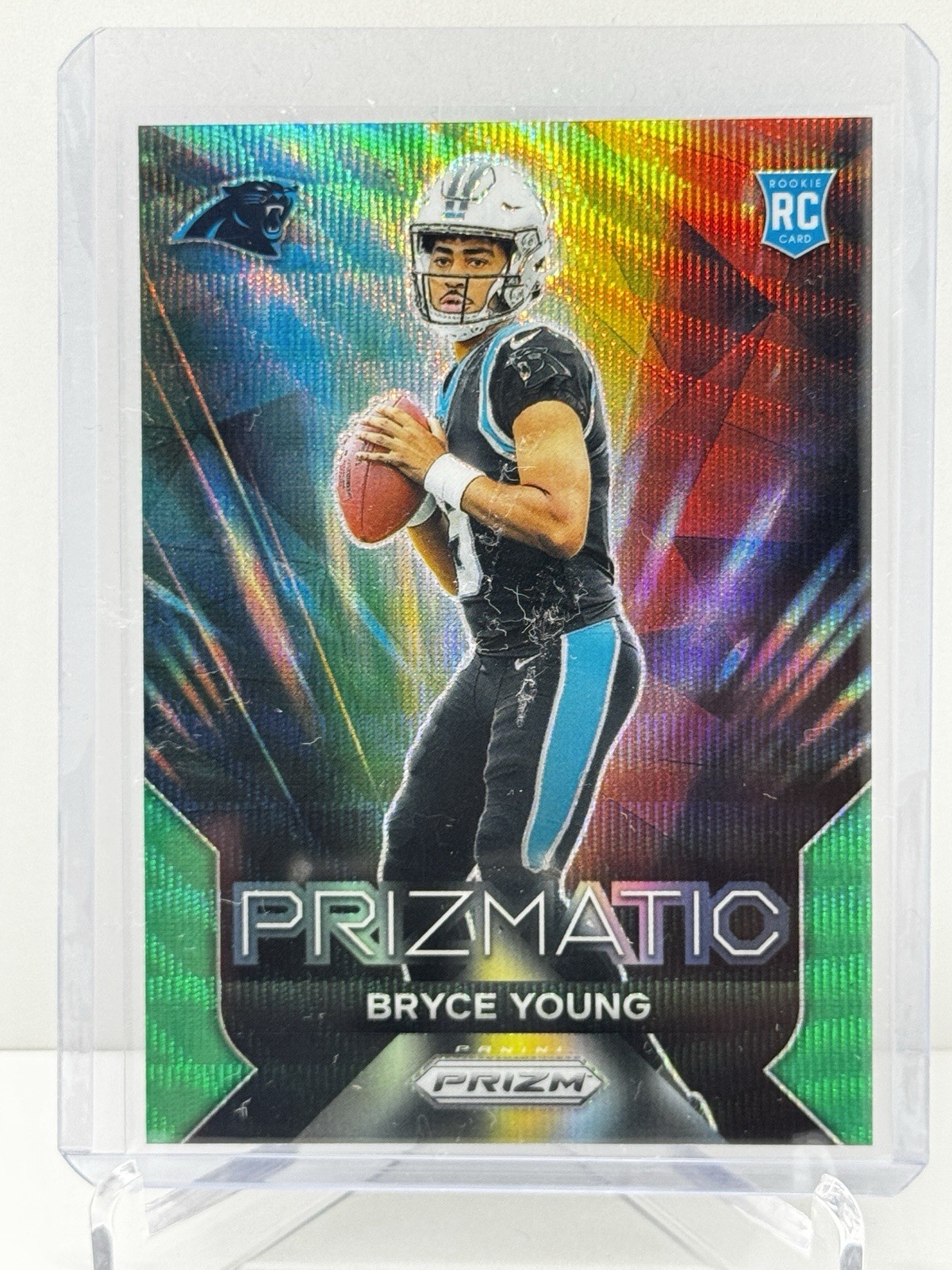 Bryce Young - 2023 Panini Prizm - Prizmatic#4 Green Wave Prizm (RC)