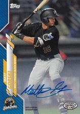 2020 Topps Pro Debut Matt Gorski Auto Blue /150 West Virginia