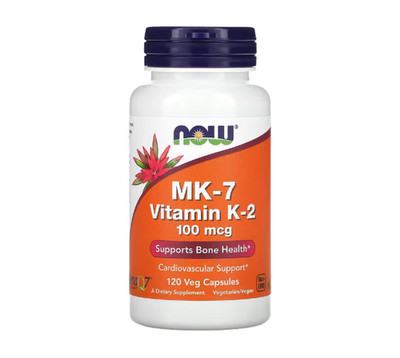 NOW Foods, MK-7 Vitamin K-2, 100 mcg, 120 vegetarische Kapseln