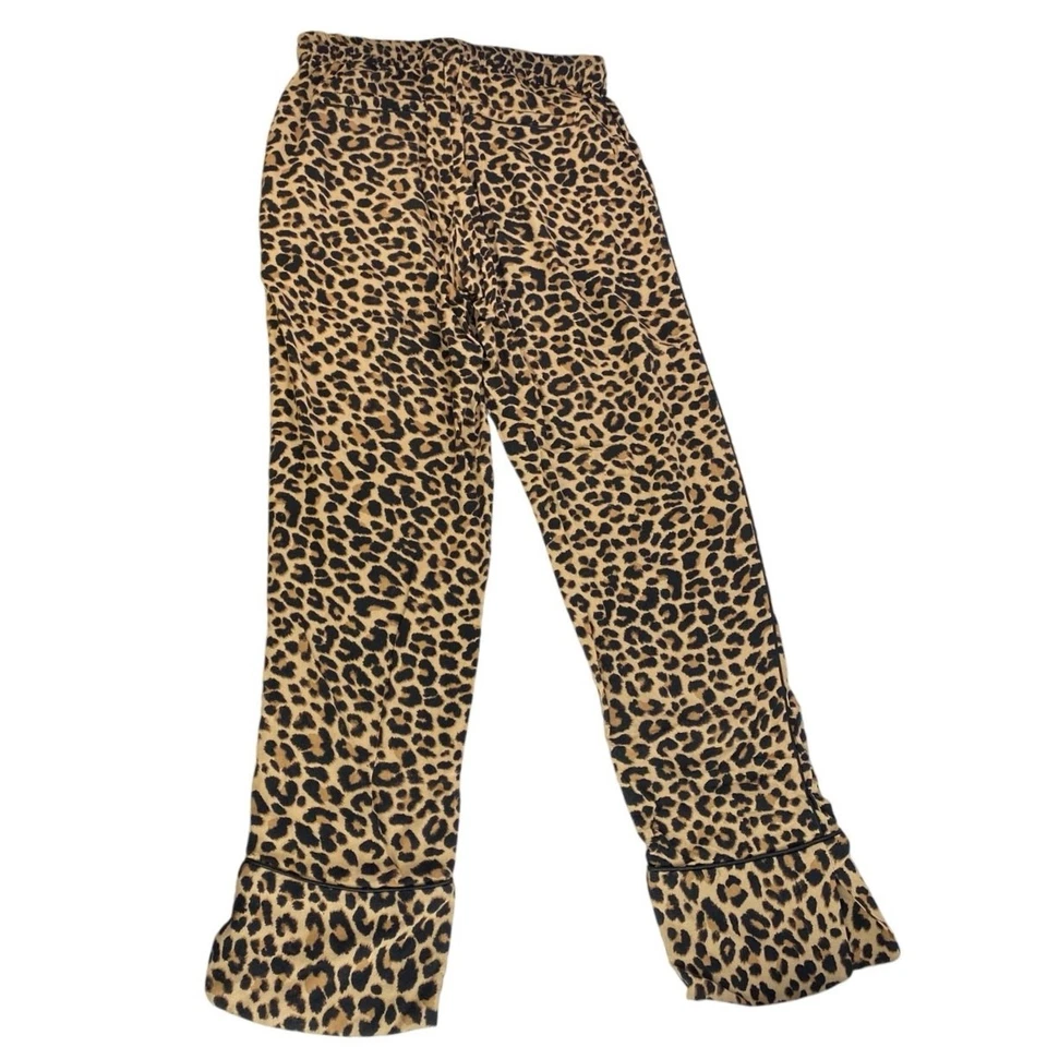 Zadig & Voltaire Niños Niñas Leopardo Animal Estampado Acampanado Bootcut Pantalones 34 EE. UU. XS  Foto 2 de 4