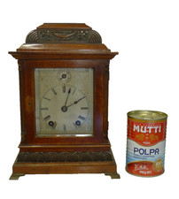 Antike Winterhalder & Hofmeier W&H Klammer Kaminuhr 8 Tage Gongschlag