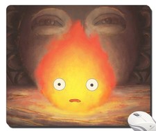 Studio Ghibli Howl's Moving Castle Calcifer mousepad lock edge macbook asus