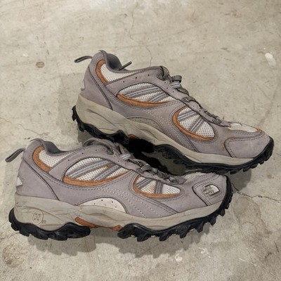 The North Face Womens Size 8 X2 Hiking Trail Shoes  Tan/Gray