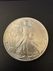 1986 WALKING LIBERTY AMERICAN EAGLE .999 FINE SILVER DOLLAR BACK TONING FreeShip