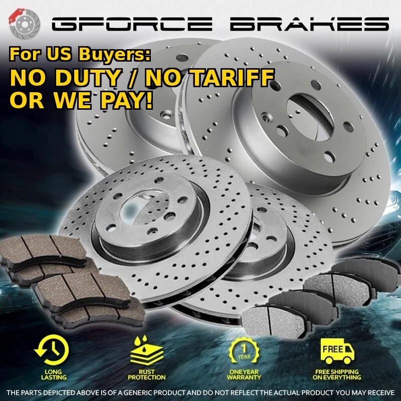 Front & Rear 8 Ceramic Pads for 2000-2004 Buick Regal - Image 1 of 1