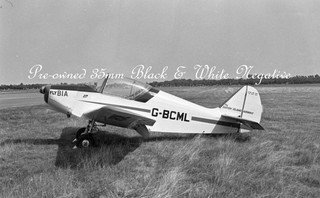 Fly BIA SIPA S.903 G BCML c1978 B&W Negative Aviation Aircraft