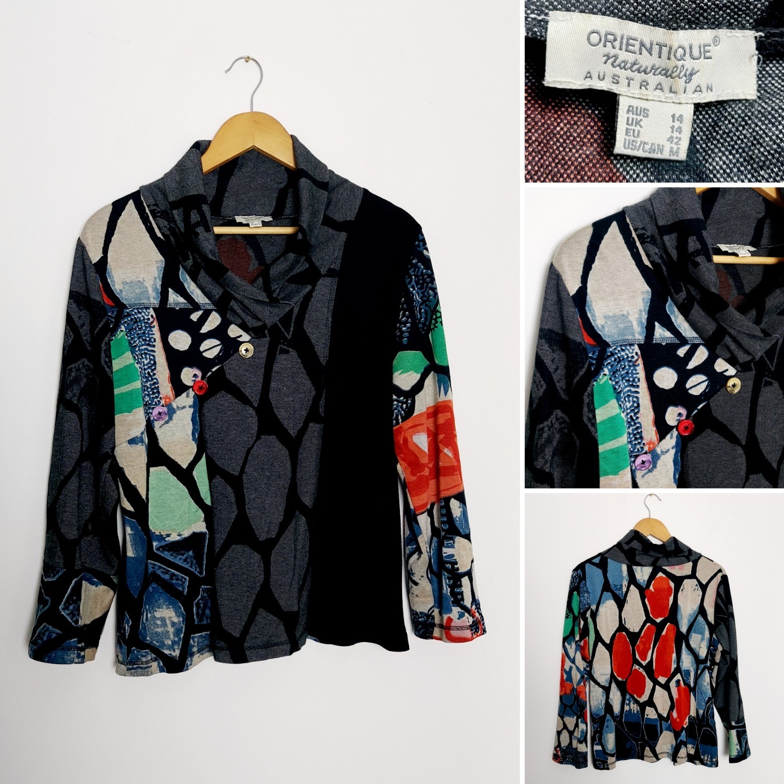 Orientique Australian Multicolour Patchwork  Long… - image 1