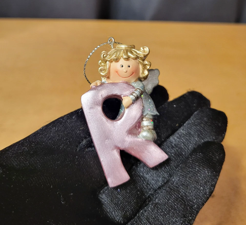 Ganz Bebé Niña Navidad Vacaciones Brillante Inicial Letra "R" Adorno Foto 4 de 4