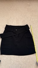 Express Black Belted Mini Skirt Size 2