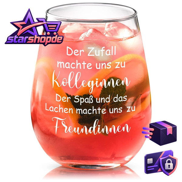 Weinglas 450Ml Abschiedsgeschenk FüR Kollegen DankeschöN Jobwechsel Mitarbeiter-image
