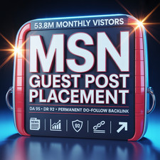 GUEST POST ON MSN 1X DO FOLLOW BACKLINK PERMANENT 53.8 MILLION MONTHLY TRAFFIC