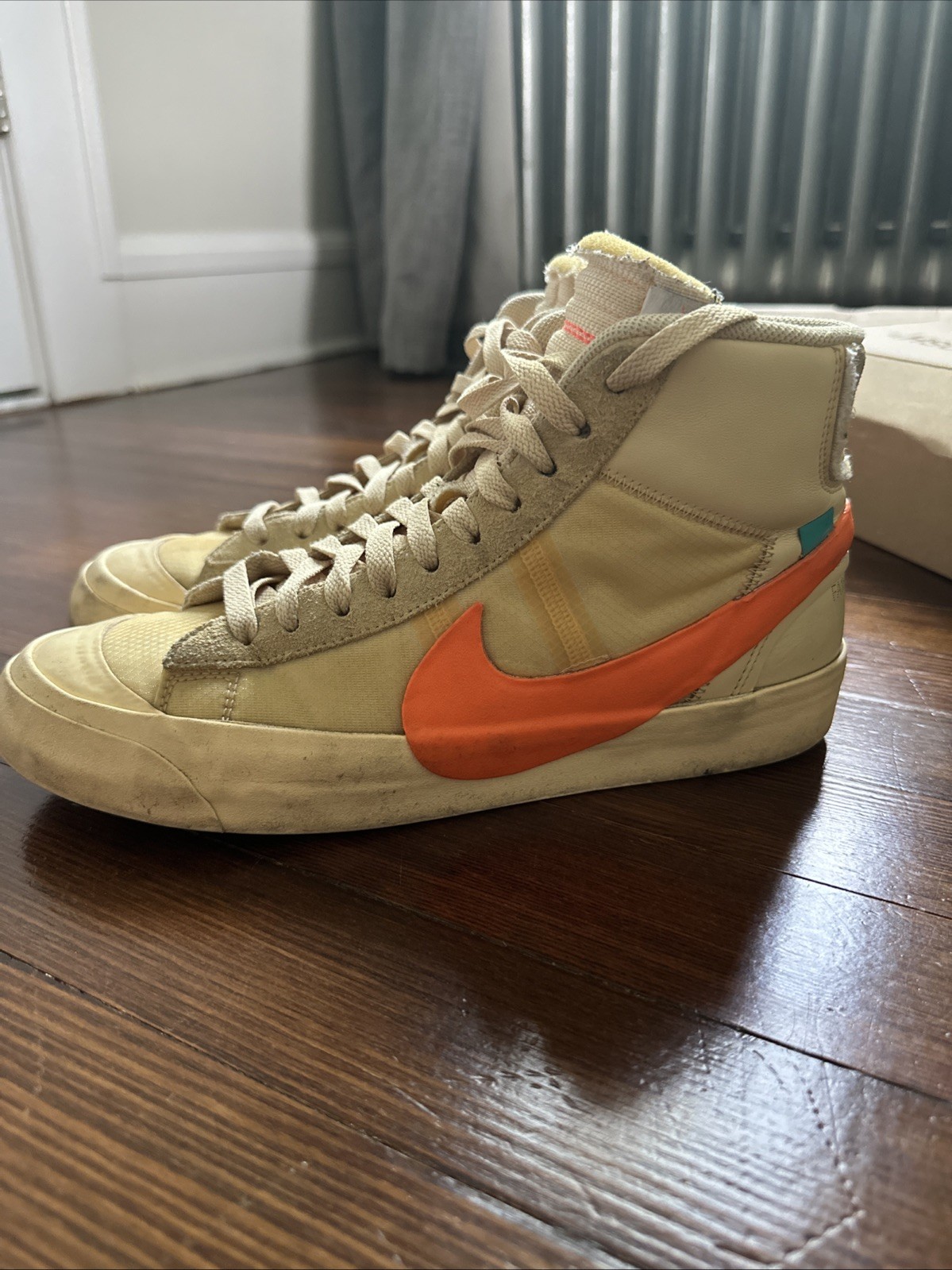 OFF WHITE X NIKE Blazer Off White™ x Nike "All Hallow's Eve taglia 9 5 CON LACCI EXTRA E "CRAVATTA CON ZIP"