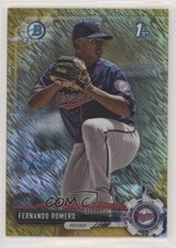 2017 Bowman Chrome Prospects Gold Shimmer Refractor 16/50 Fernando Romero 8we
