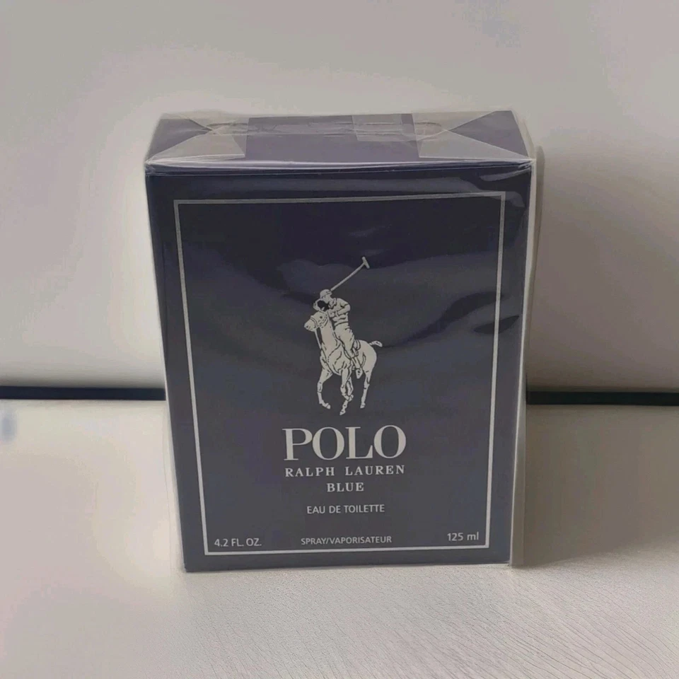 Ralph Lauren Polo Azul Eau de Toilette Hombre Colonia 4.2 OZ Foto 3 de 4